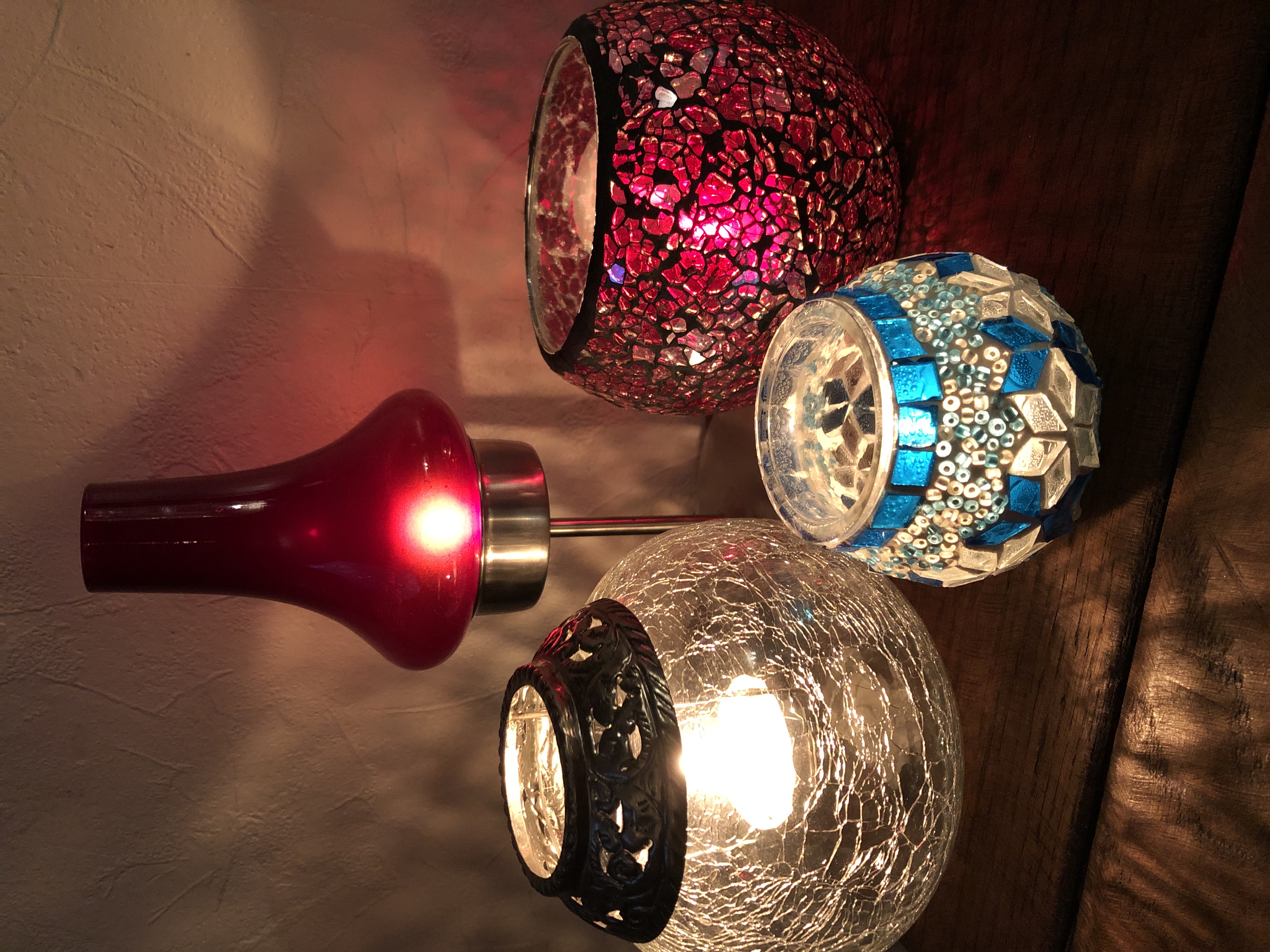 Soft candlelight creating a calm atmosphere